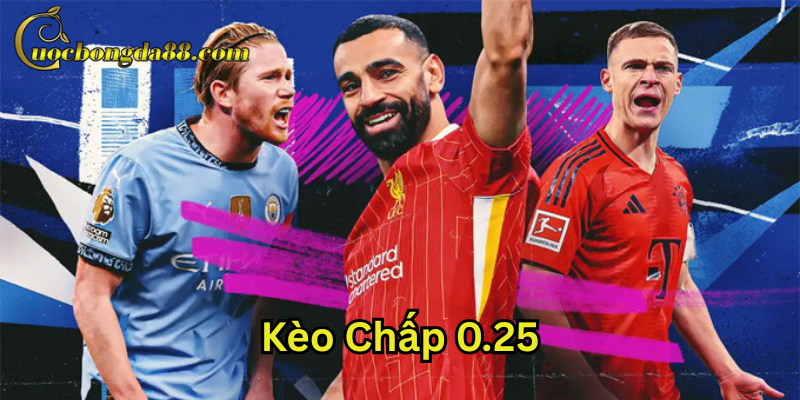 Kèo chấp 0.25 là gì?