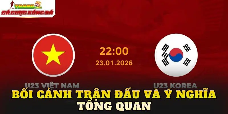 Bối cảnh trận đấu và ý nghĩa tổng quan