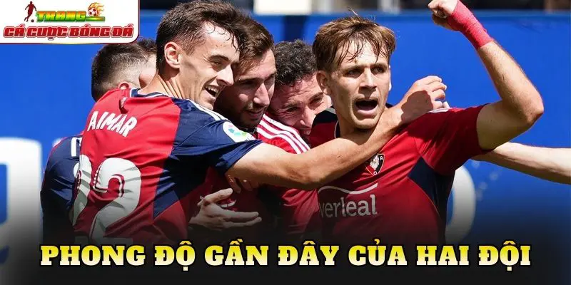 Phong độ gần đây của hai đội