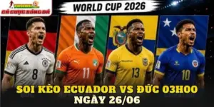 Soi Kèo Ecuador Vs Đức 03h00 Ngày 26/06